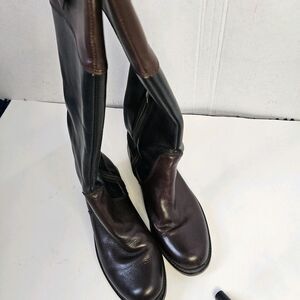 Vince Camuto Womens Boots High Riding Keaton Leather Sz 7 Preppy Equestrian S028